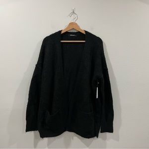 NWT Olivaceous Super Soft Black Open Front Cardigan Sz Small